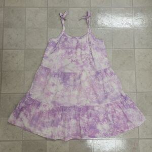 NWT Gap Kids Purple Tie-Dye Tiered Dress Size XL